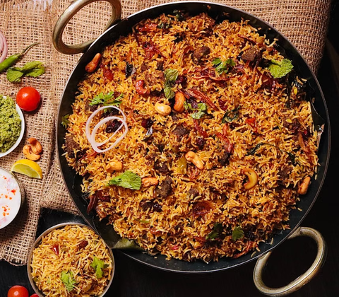 Biryani – lagdelt risrett med dum-metoden