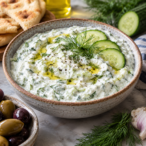 Tzatziki – slik lager du den med eddik, ikke sitron