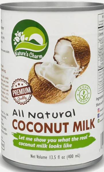 NATURES CHARM นมมะพร้าวแท้ 100% 400มล.