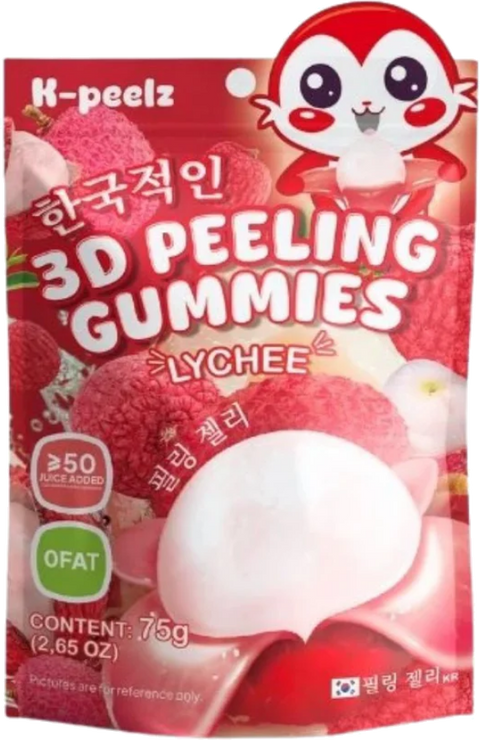 K-PEELZ LYCHEE 3D PEELING GUMMIES