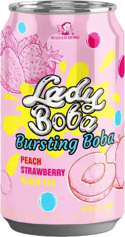 MADAM HONG BOBA PEACH STRAWBERRY