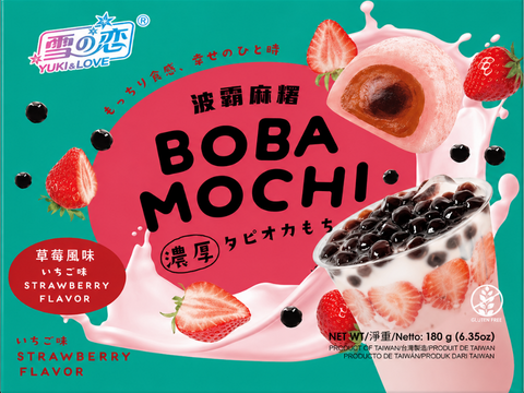 YUKI & LOVE BOBA MOCHI STRAWBERRY FLAVOR