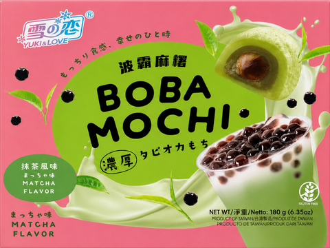 YUKI & LOVE BOBA MOCHI MATCHA FLAVOR