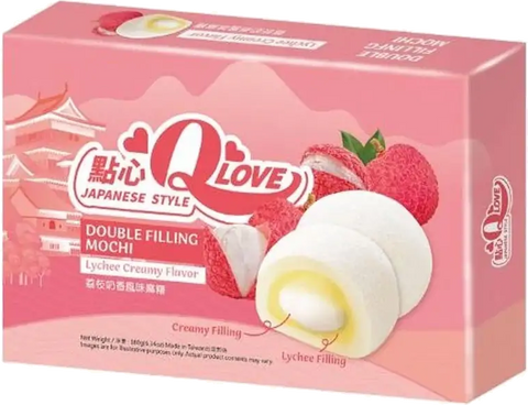 QLOVE CREAMY LYCHEE DOUBLE FILLING MOCHI