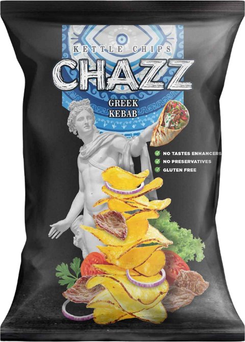 BON CHANCE CHAZZ GREEK KEBAB CHIPS