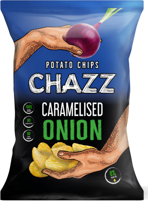 BON CHANCE CHAZZ CARAMELIZED ONION CHIPS