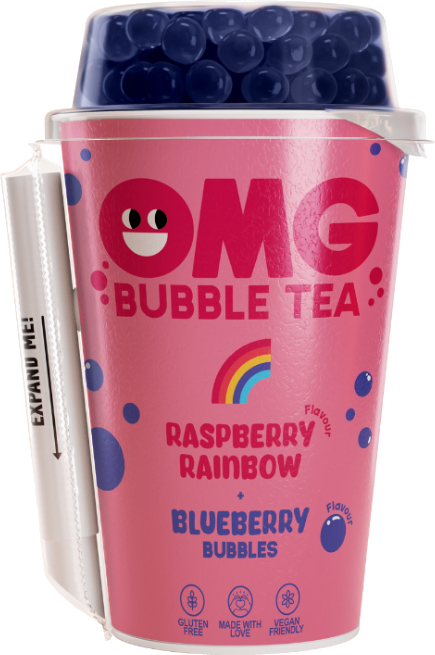 OMG BUBBLE TEA RASPBERRY RAINBOW
