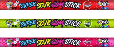 BRAIN BLASTERZ SUPER SOUR GUM STICK