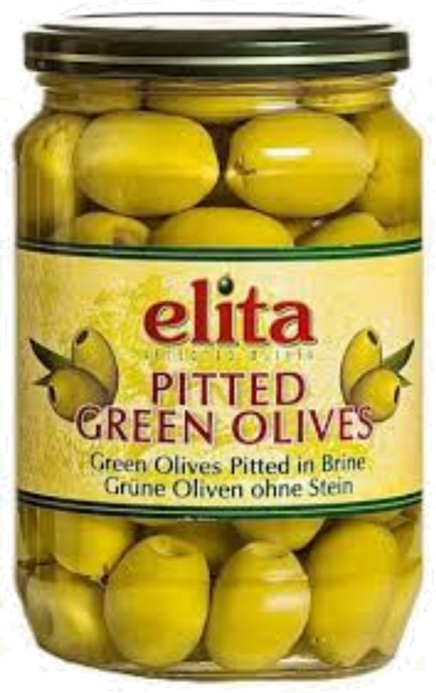 ELITA GRØNN OLIVEN M/HVITLØK GLASS