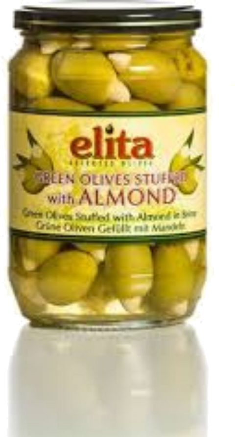 ELITA GRØNN OLIVEN M/MANDLER
