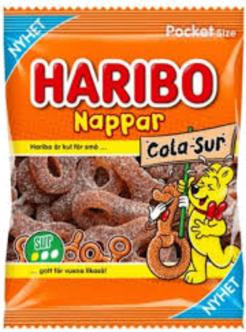 HARIBO NAPPAR COLA-SUR POCKET SIZE