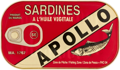 Apollo Sardiner i Vegetabilsk Olje 125g