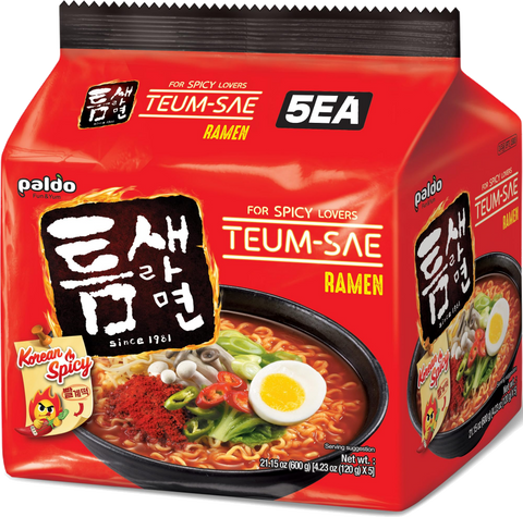 PALDO TEUM-SAE RICH HOT & SPICY 5-PACK