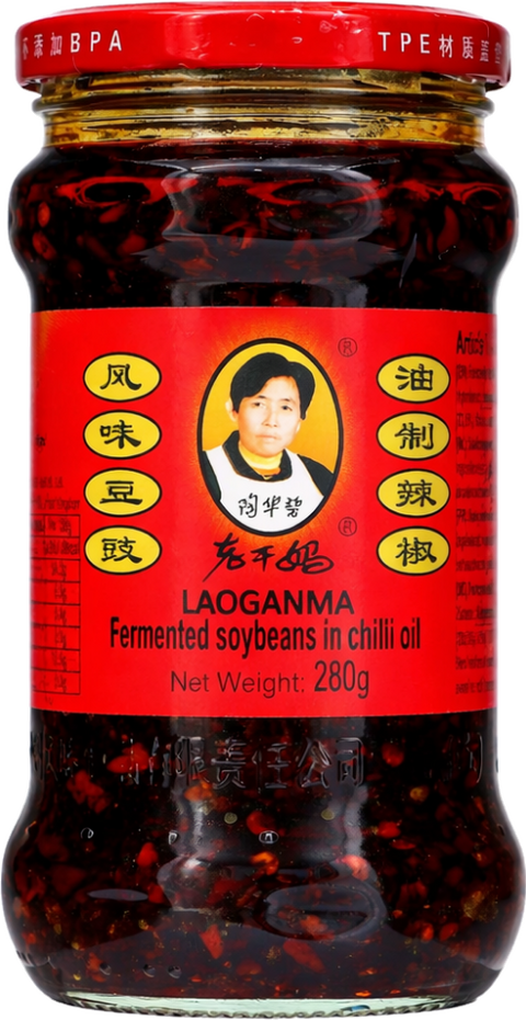 LAO GAN MA FERMENTED SOYBEAN WITH CHILLI 210G