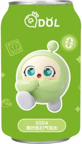 QDOL EGG PARTY LIME SPARKLING DRINK