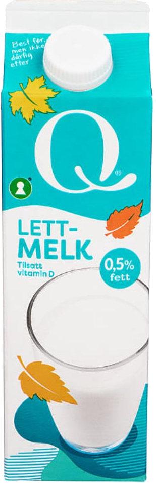 Q Lettmelk 0,5% 1l