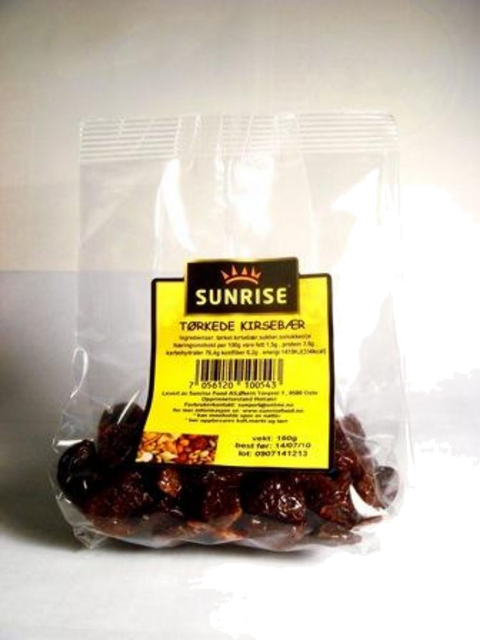 SUNRISE TØRKEDE KIRSEBÆR