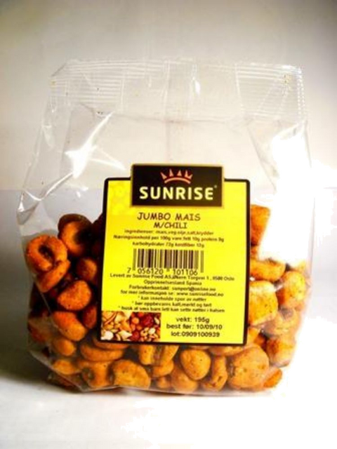 Sunrise Jumbo Mais m/Chili 175g