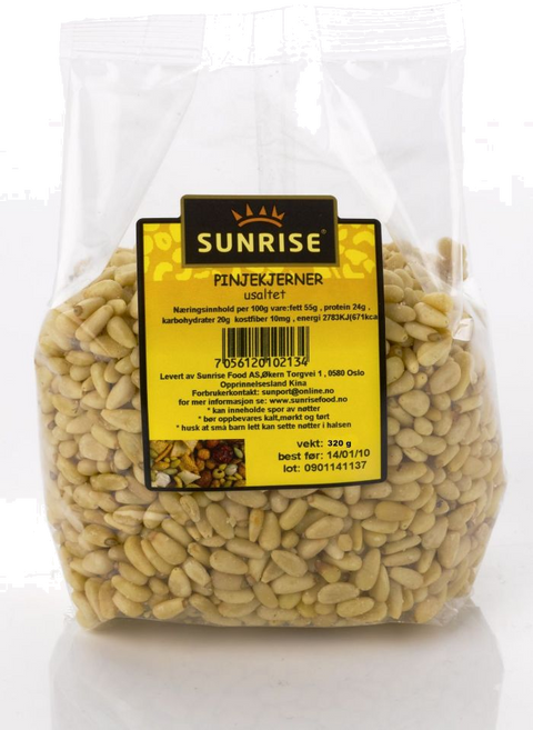 Sunrise Pinjekjerner 320g