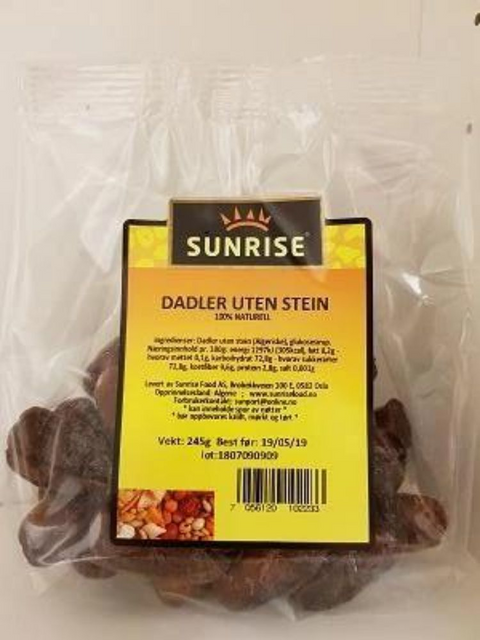 Sunrise Dadler uten Stein 245g