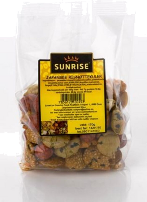 SUNRISE JAPANSKE RISNØTTEKULER