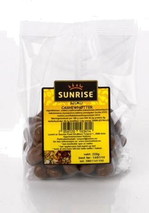 SUNRISE CASHEWNØTTER M/SJOKOLADE