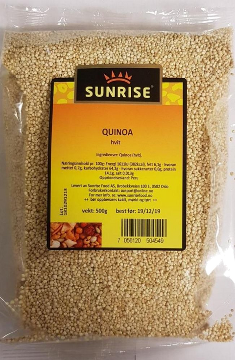SUNRISE QUINOA HVIT