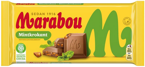 Marabou Mintkrokant 160g