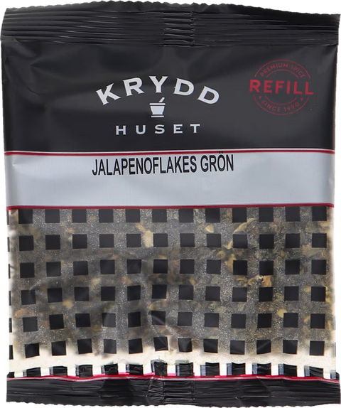 KRYDDHUSET JALAPENOFLAKES GRØNN