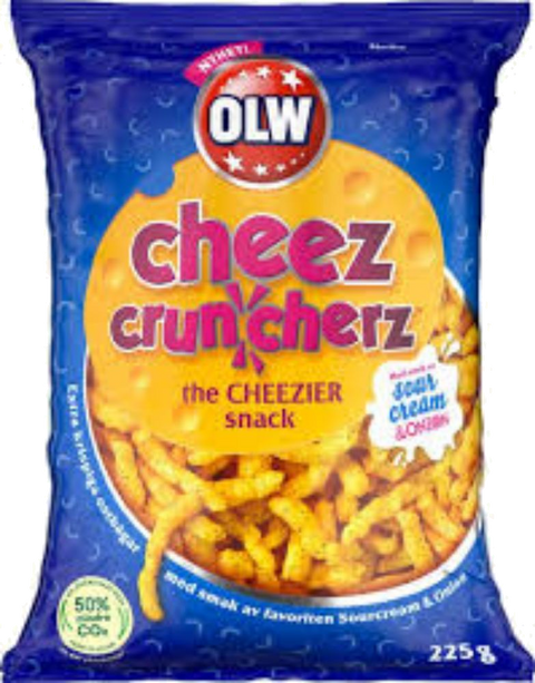 OLW CHEEZ CRUNCHERZ SOUR CREAM & ONION