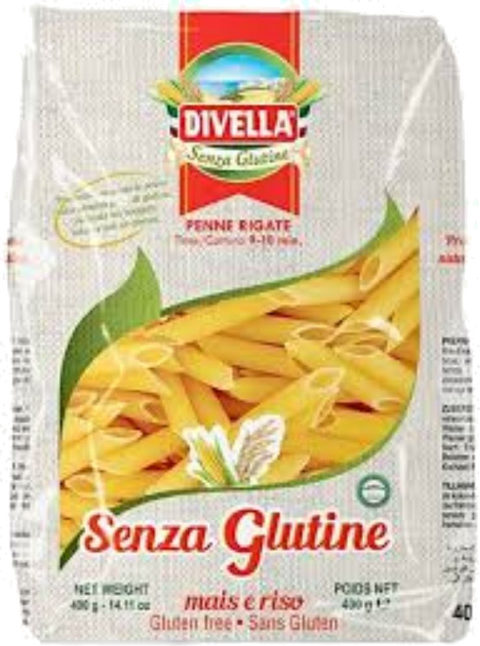 DIVELLA GLUTENFRI PENNE RIGATE MAIS E RI