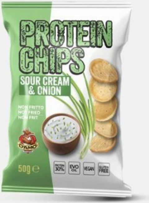 D'AMO PROTEIN CHIPS SOUR CREAM & ONION
