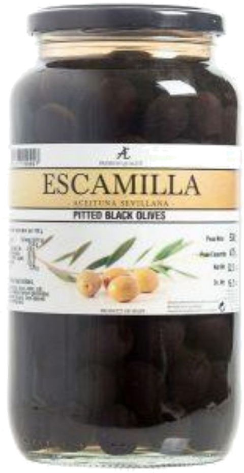 ESCAMILLA SORTE OLIVEN UTEN STEN