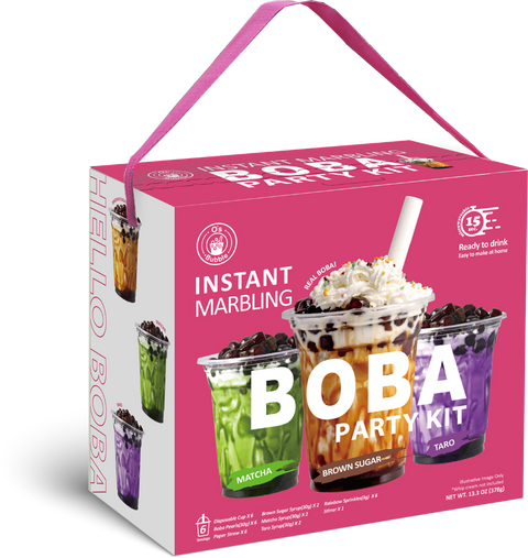 O'S BUBBLE BOBA PARTY KIT 6 CUP