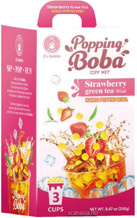 O'S BUBBLE POPPING BOBA KIT STRAWBERRY
