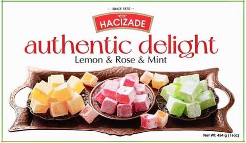 HACIZADE TURKISH DELIGHT LEMON & ROSE &