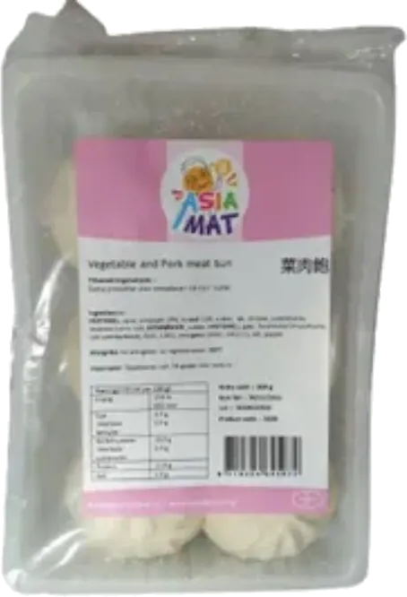 ASIA MAT VEGETABLE AND PORK MEAT BUN