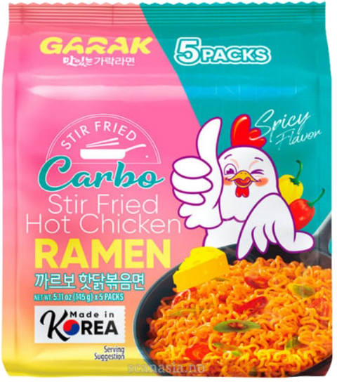 GARAK CARBO HOT CHICKEN RAMEN 5-PACK