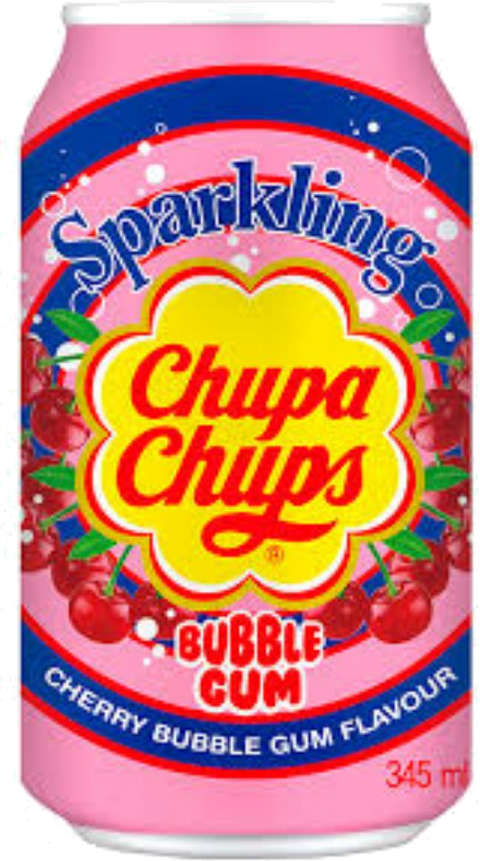 CHUPA CHUPS SPARKLING BUBBLE GUM CHERRY