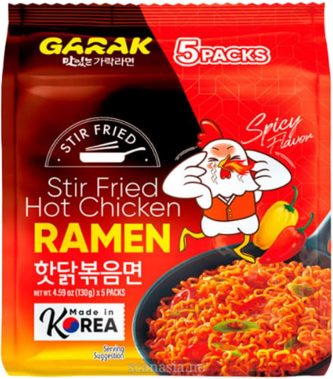 GARAK STIR FRIED HOT CHICKEN RAMEN 5-PACK