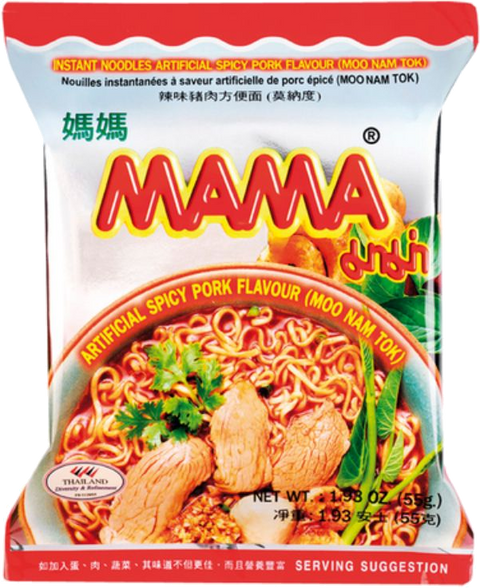 MAMA INSTANT NOODLES MOO NAM TOK SPICY PORK