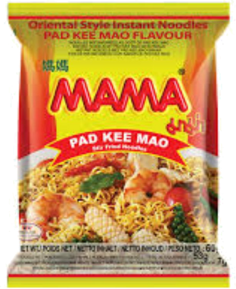 MAMA INSTANT NOODLE PAD KEE MAO FLAVOR