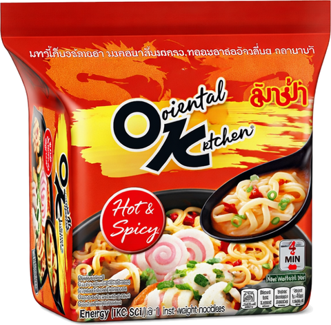 MAMA OK HOT&SPICY NOODLE 4-PACK