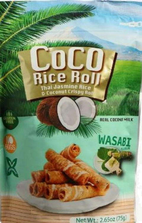 COCO RICE & COCONUT CRISPY ROLL WASABI