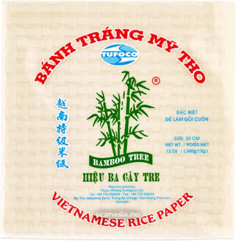 BAMBOO TREE RICE PAPER (SQUARE) 22CM