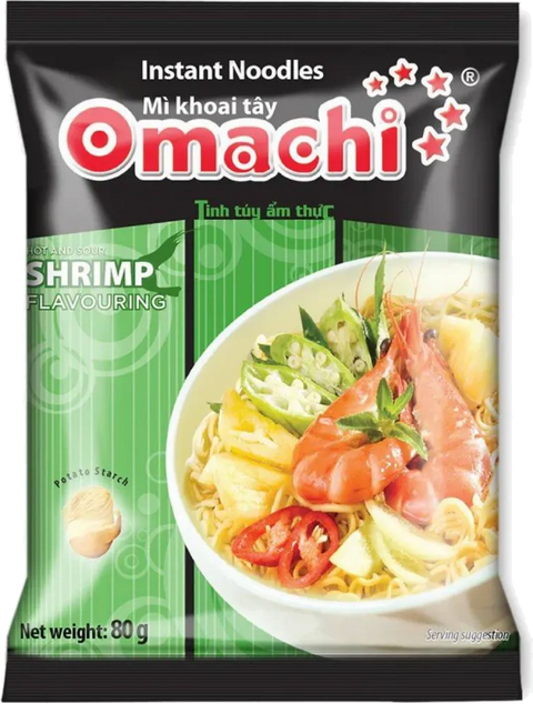 OMACHI NOODLES WITH POTATO STACH SHRIMP