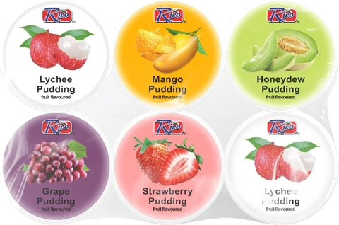 RICO ASSORTED FRUIT PUDDING 6 STK