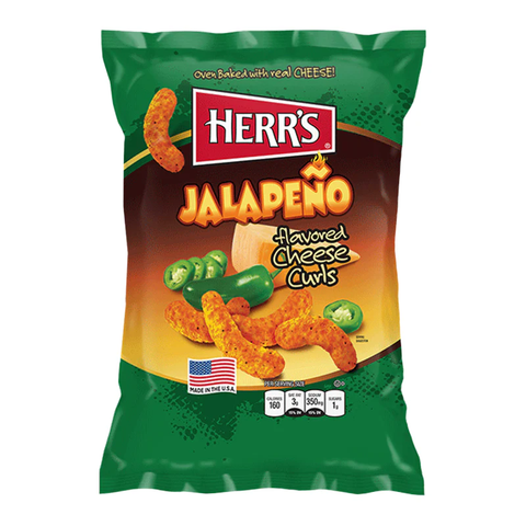 HERR'S JALAPENO POPPERS CHEESE CURLS 170กรัม
