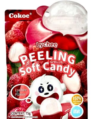 COKOC พีลลิ่ง ซอฟท์ แคนดี้ ลิ้นจี่ 75ก.