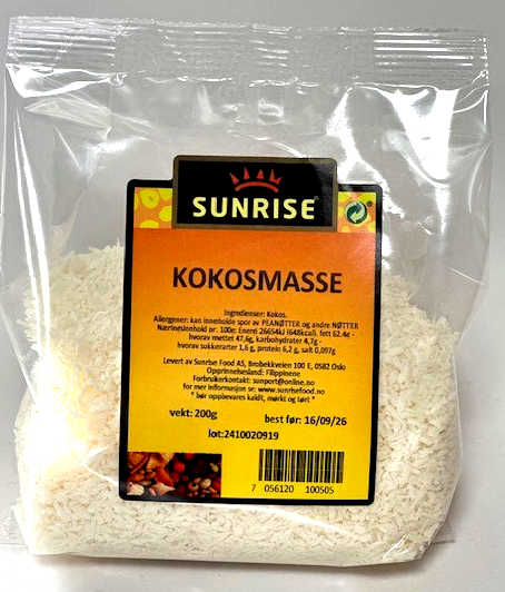 SUNRISE มะพร้าวอบแห้ง 200ก.